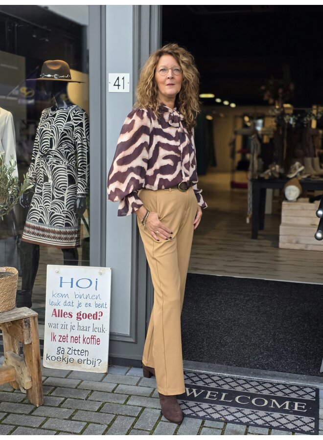 Blouse New Jasmine choco/gesso