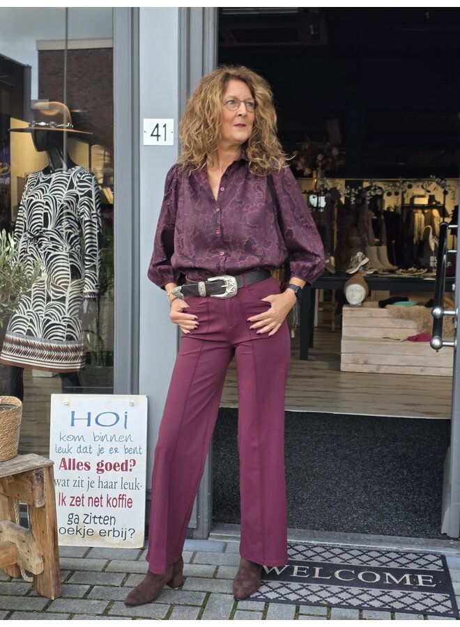 Blouse Gela bordeaux