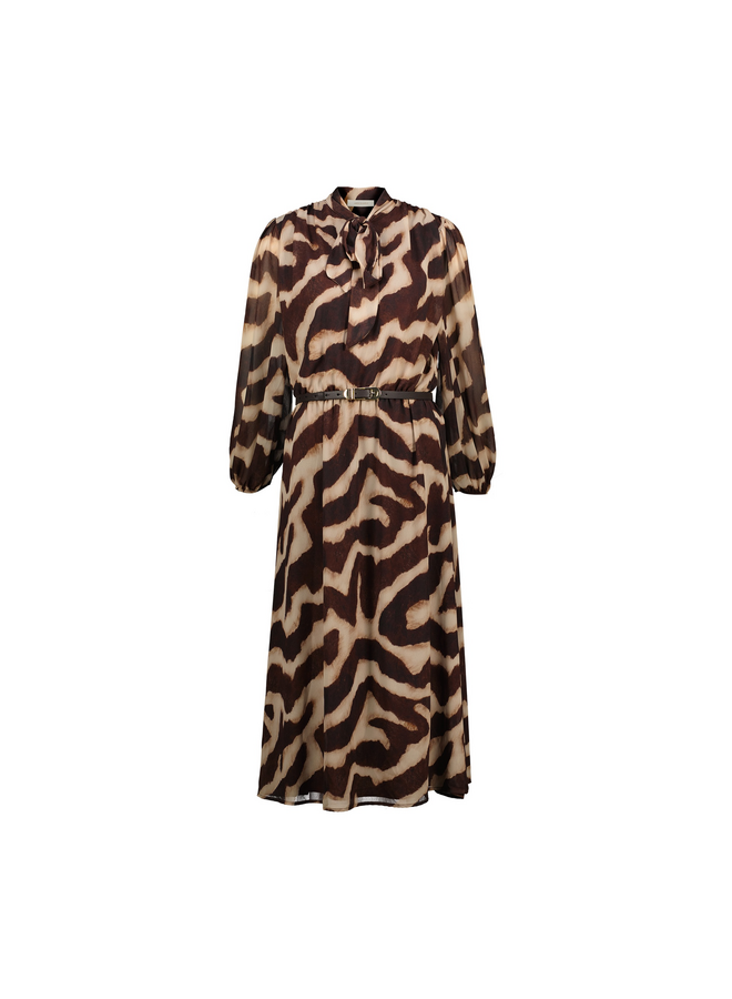 Jurk New Halesia choco/gesso