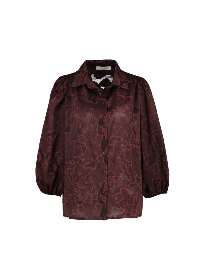Blouse Gela bordeaux