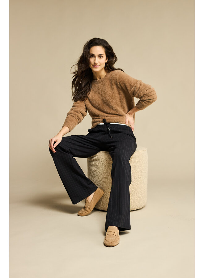 Broek Colette punta pinstripe sporty black