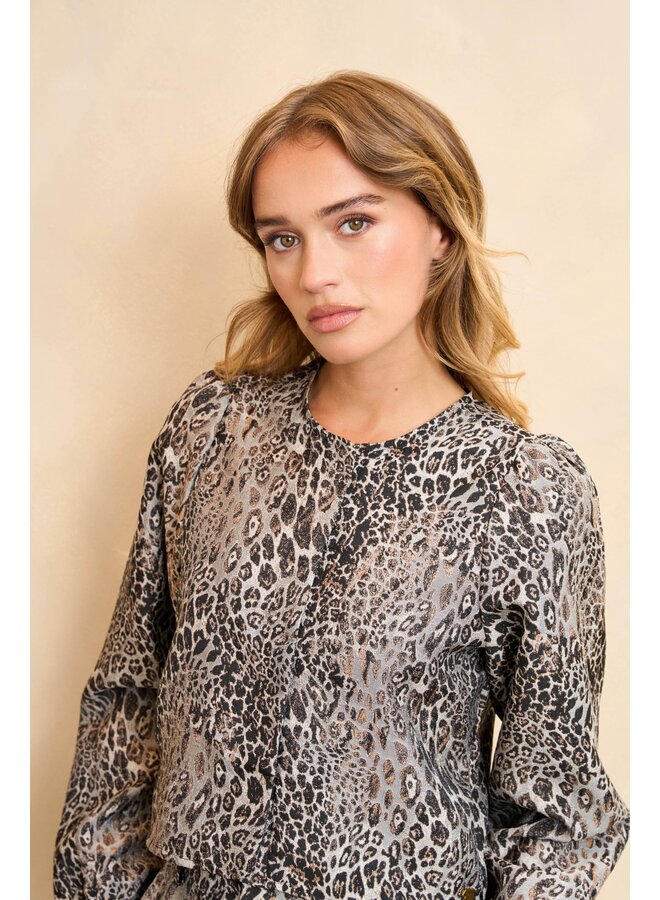 Blouse Hedda leopard print