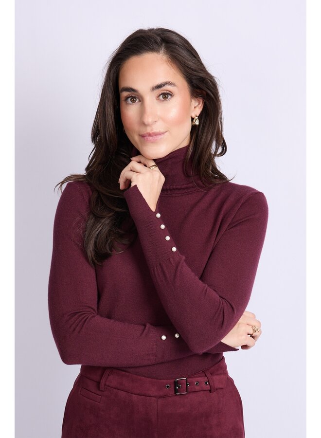 Trui Kalisse knit amarone cabernet