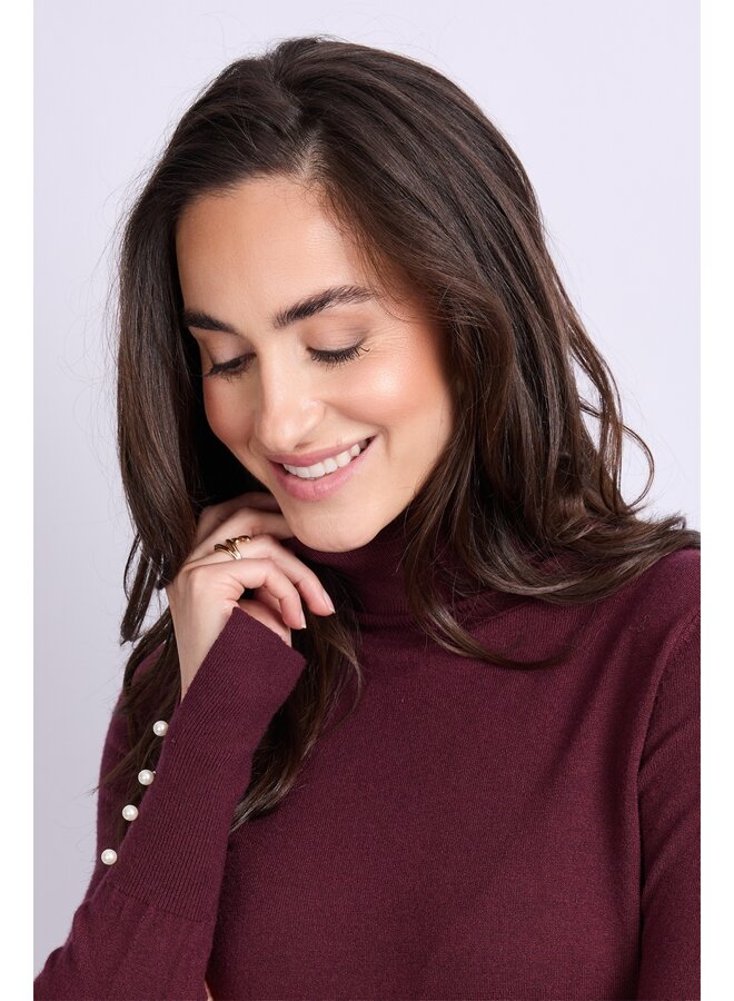 Trui Kalisse knit amarone cabernet