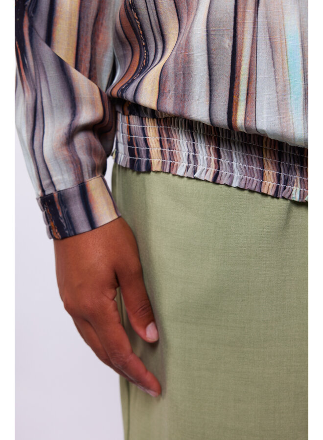 Top Demi light moss/muted gray