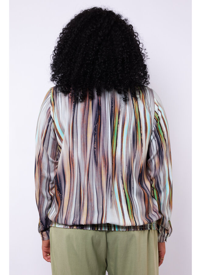 Top Demi light moss/muted gray