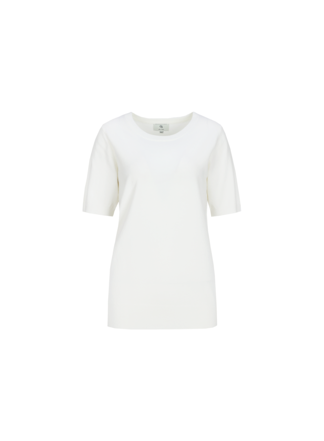 Top Kenza knit wool white
