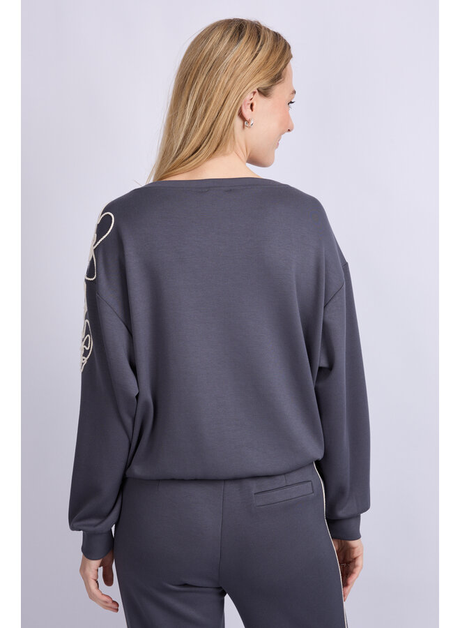 Sweater Wilhelmina dark jeans blue