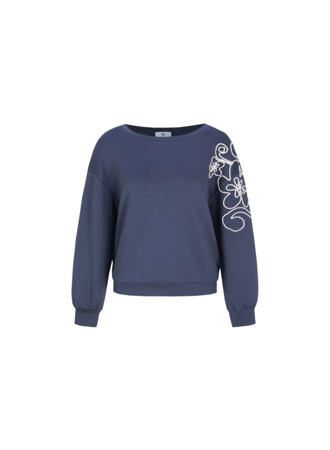 Sweater Wilhelmina dark jeans blue