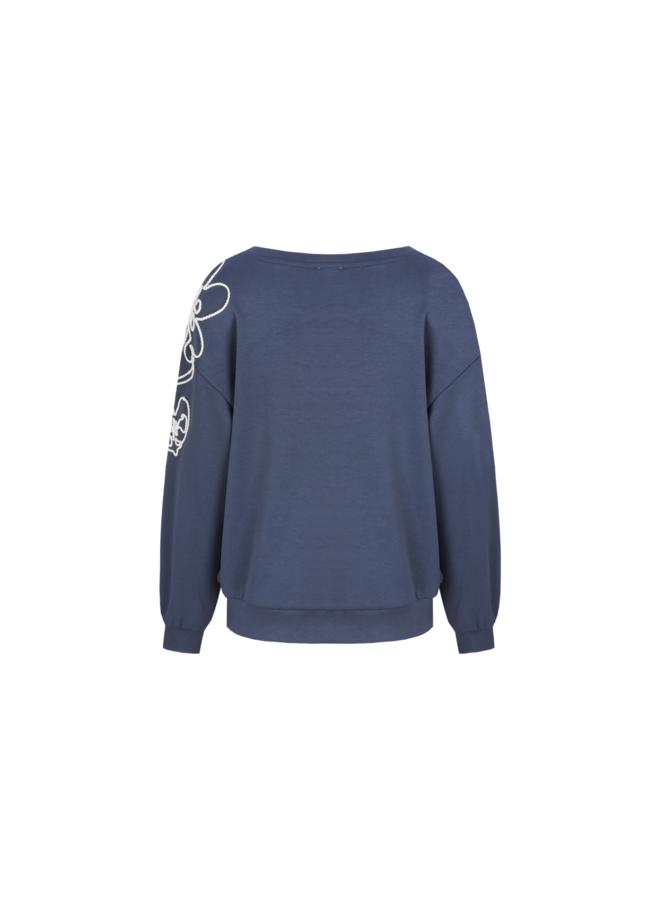 Sweater Wilhelmina dark jeans blue