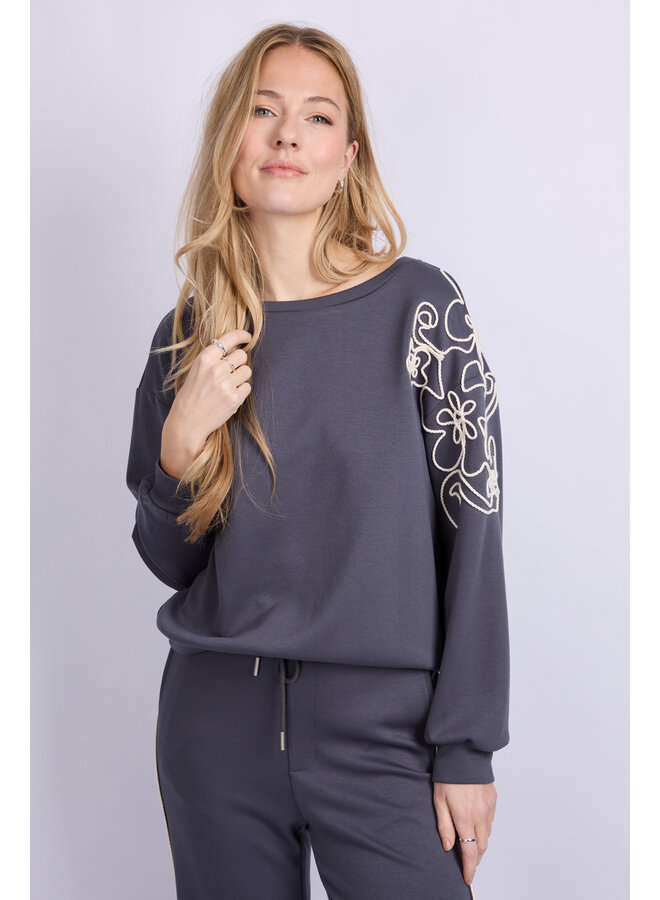 Sweater Wilhelmina dark jeans blue