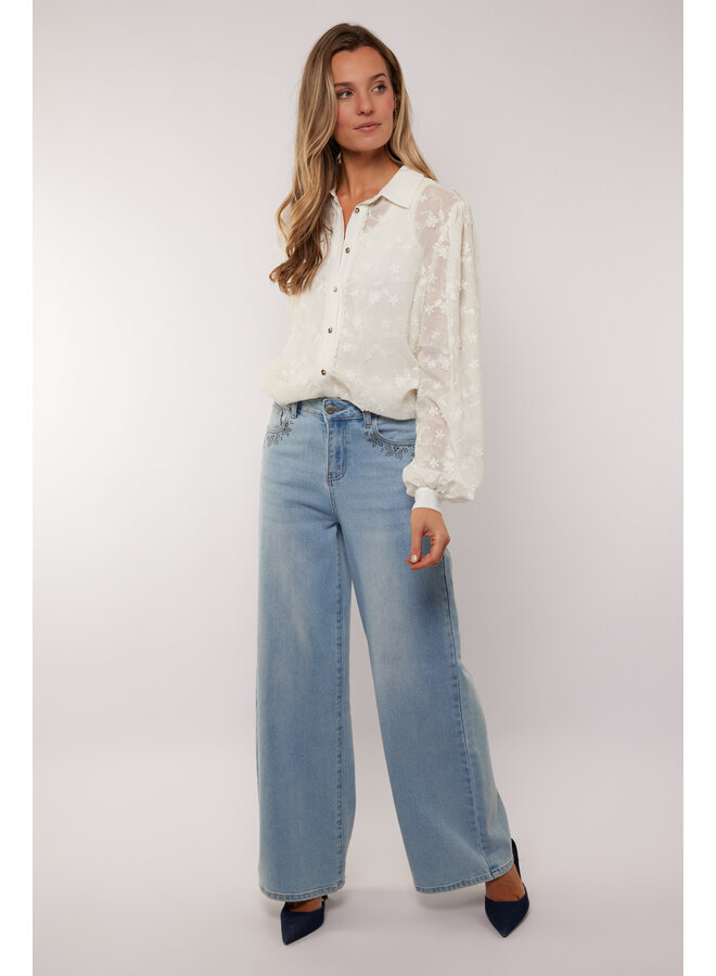 Broek Neona jeans denim light blue