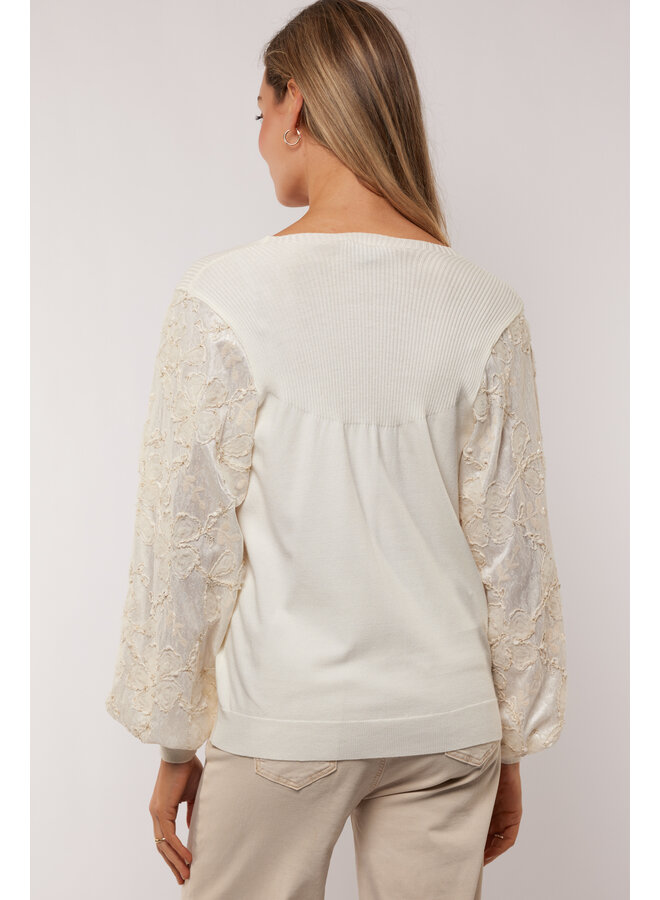 Sweater Raquelle wool white