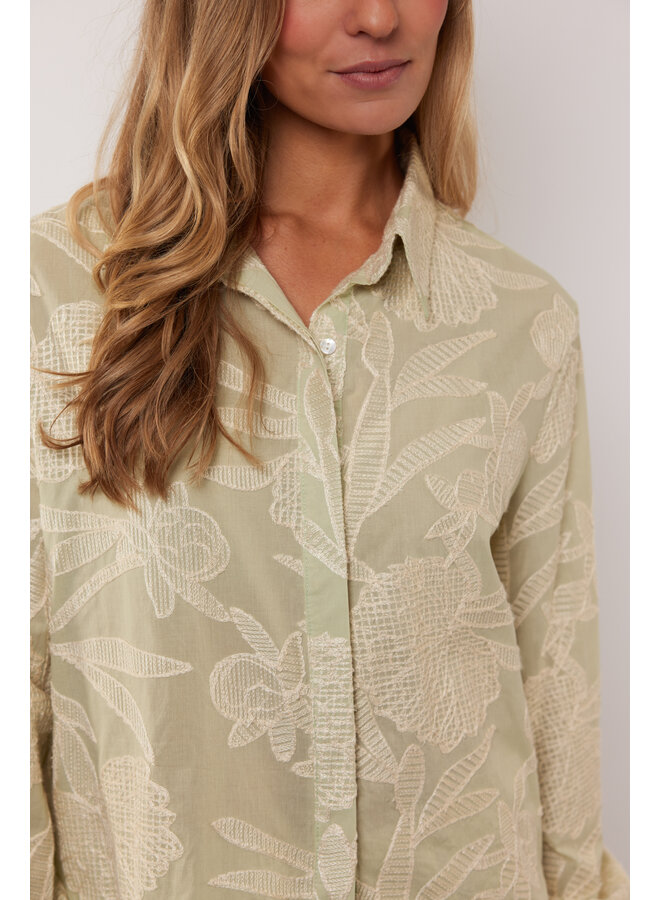 Blouse Kimberly light moss/sand