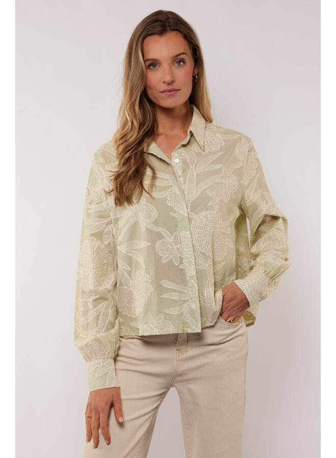 Blouse Kimberly light moss/sand