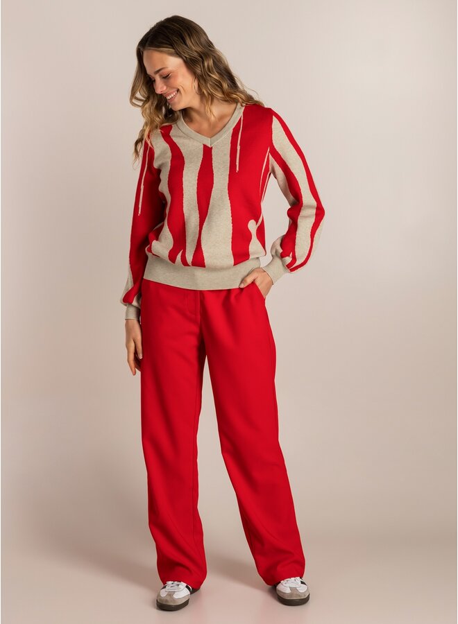 Broek Sally red