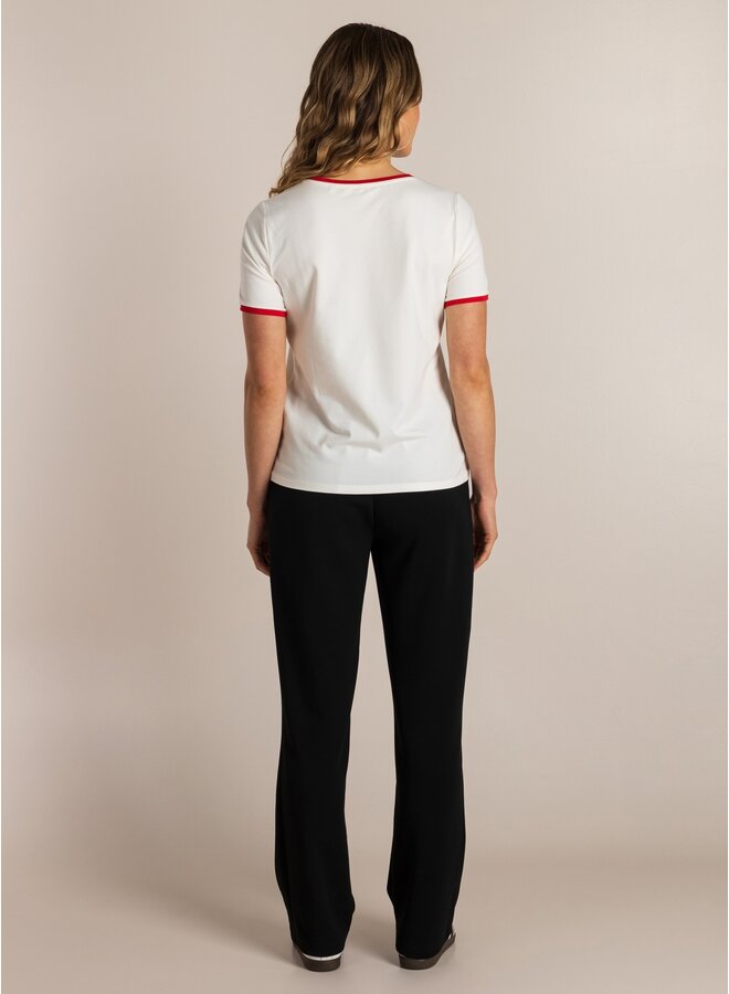 Top Semma off white/red