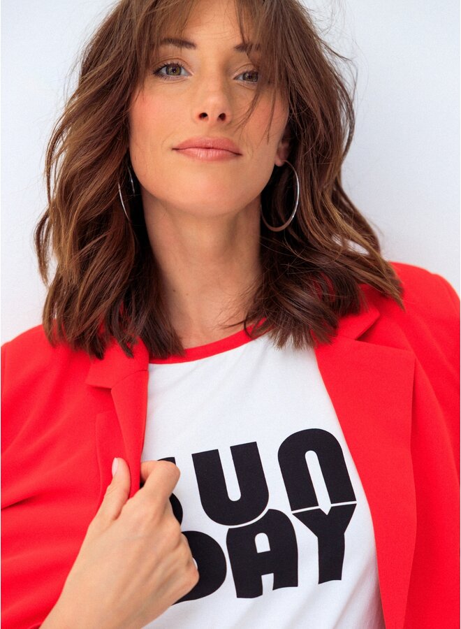 Top Semma off white/red