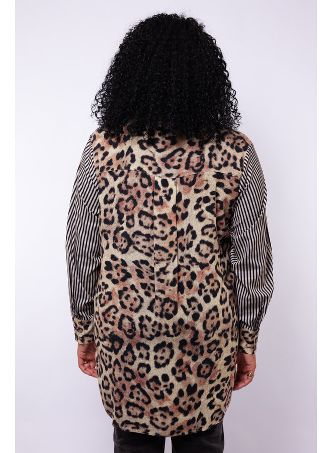 Tuniek Sally khaki/black