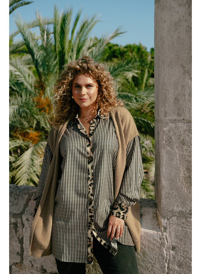 Tuniek Sally khaki/black