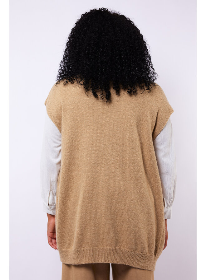 Gilet Scarlett knit khaki