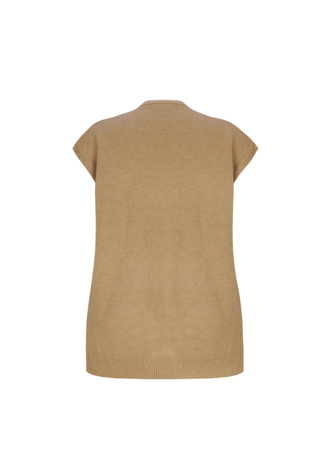 Gilet Scarlett knit khaki