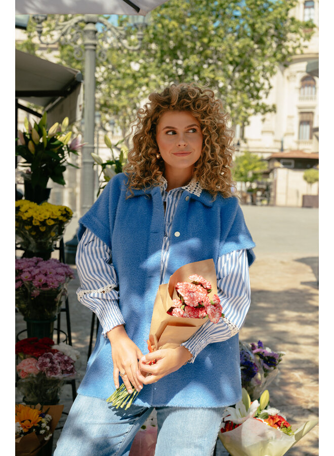 Gilet Laurena knit celestial blue