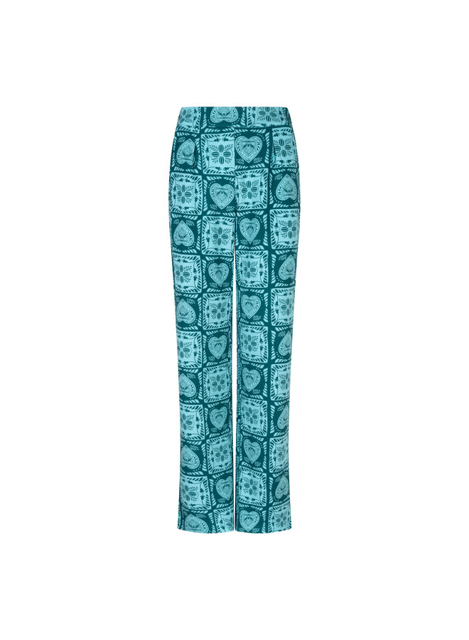 Broek Icelee teal hearts