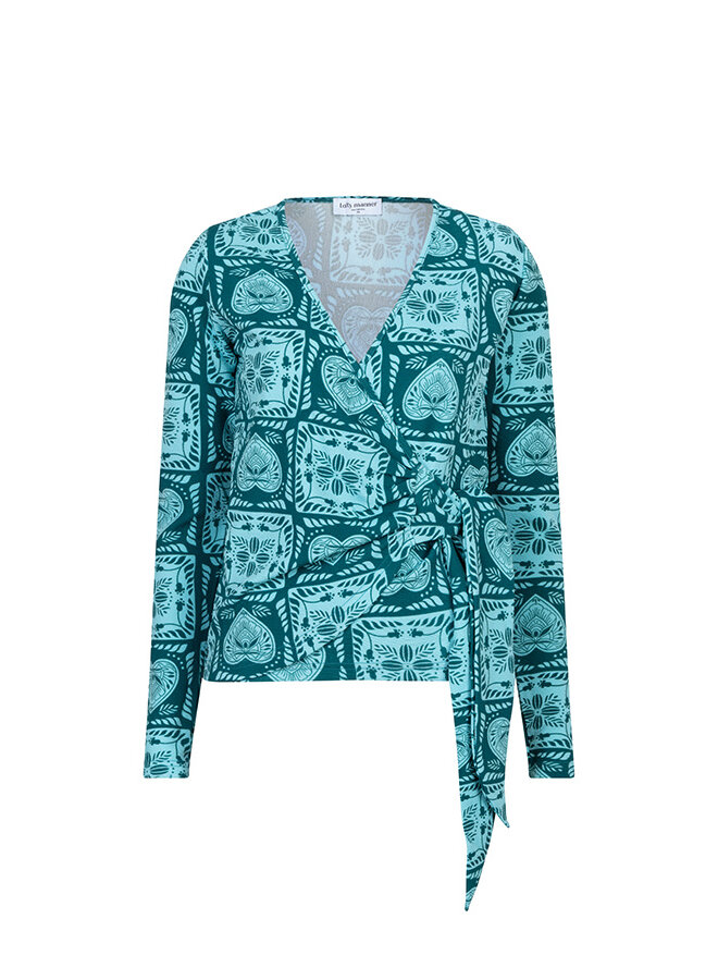 Top Aven teal hearts