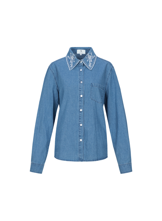Blouse Lieke light jeans blue