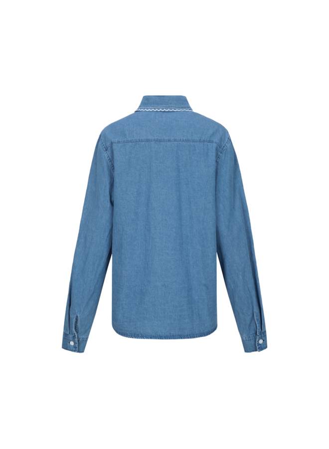 Blouse Lieke light jeans blue