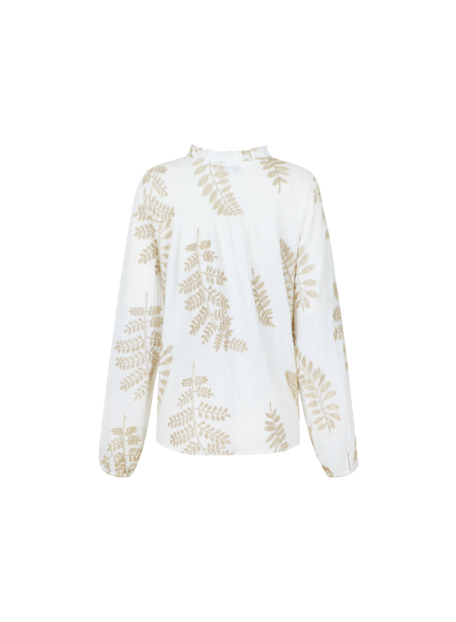 Blouse Lize offwhite/gold