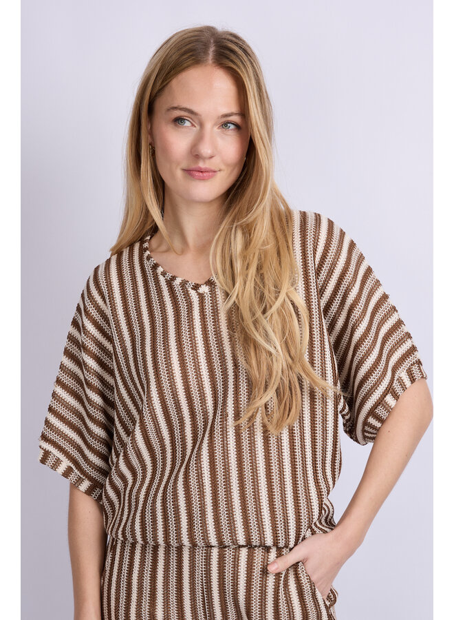 Top Tamber offwhite/tiger eye