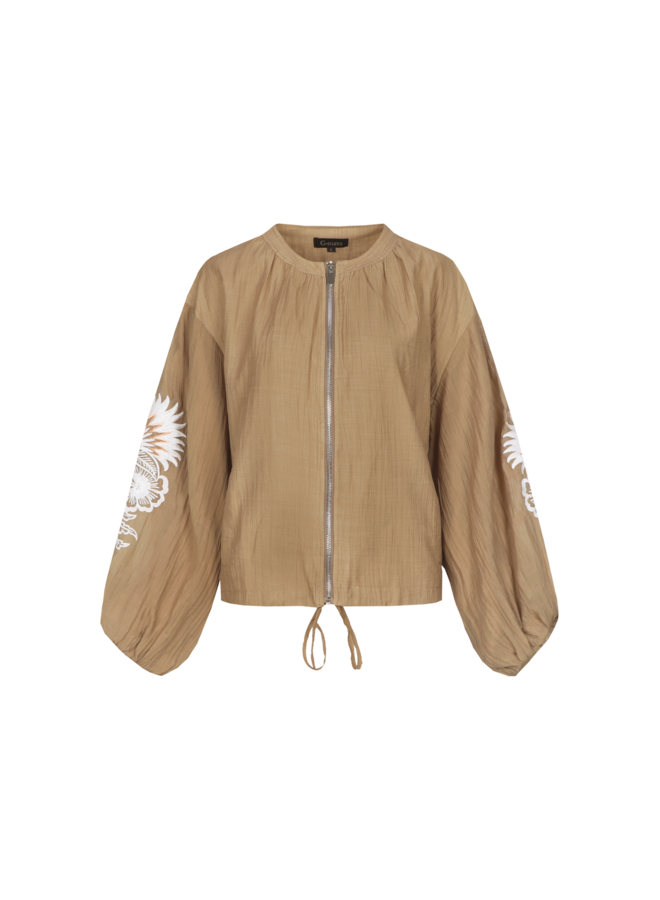 Jacket Zaira kint camel