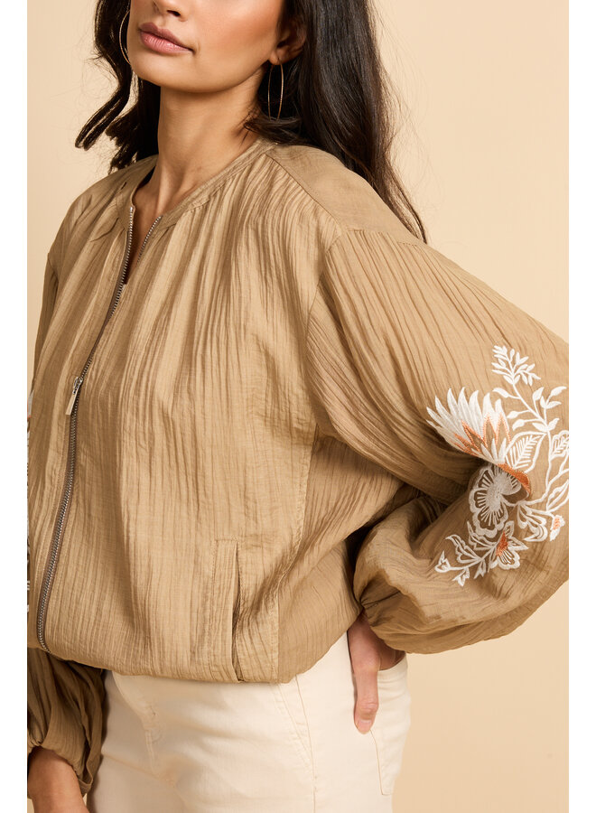Jacket Zaira kint camel