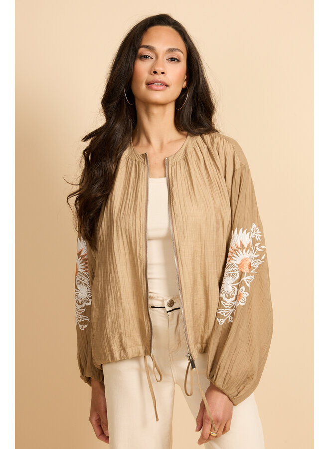 Jacket Zaira kint camel