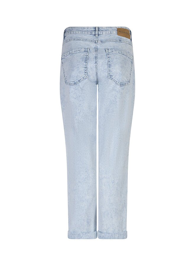 Broek Jules denim stripes bleach