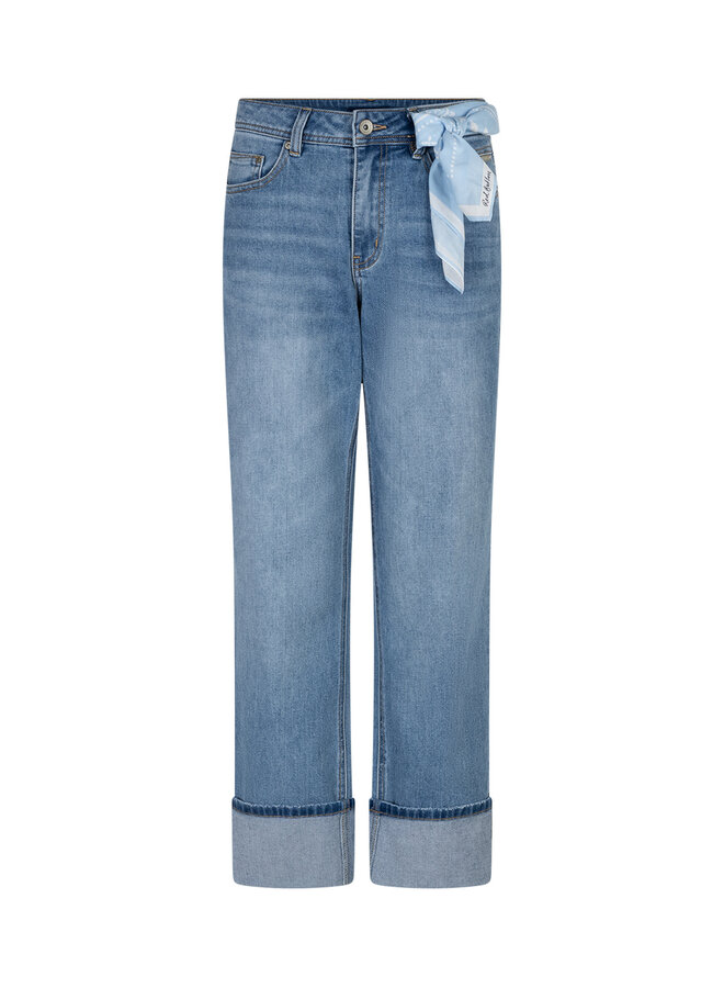 Broek Kim high hem & scarf stone used