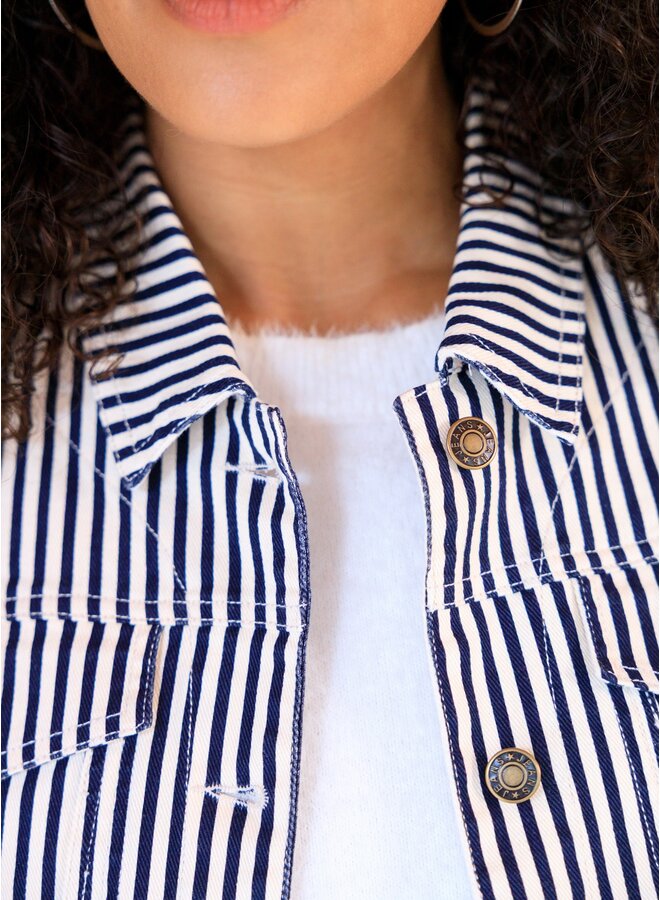 Gilet Vaneeza off white/night blue