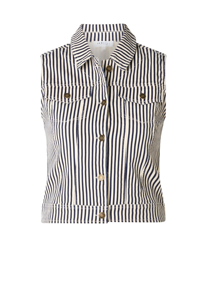 Gilet Vaneeza off white/night blue