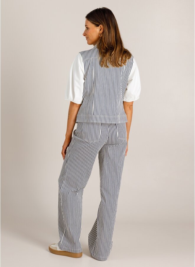 Gilet Vaneeza off white/night blue