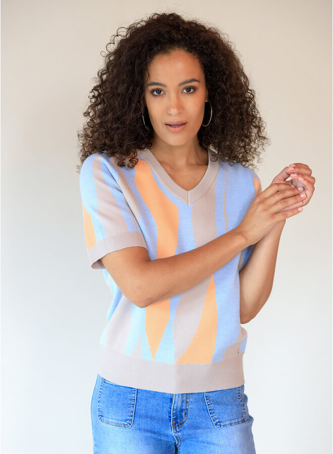 Top Vilou sand/multi-colour