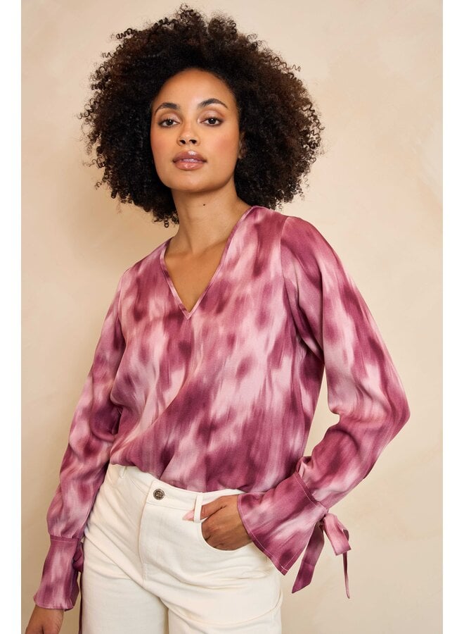 Blouse Lora mauve ombre