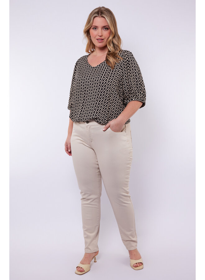 Broek Kamila jeans sand