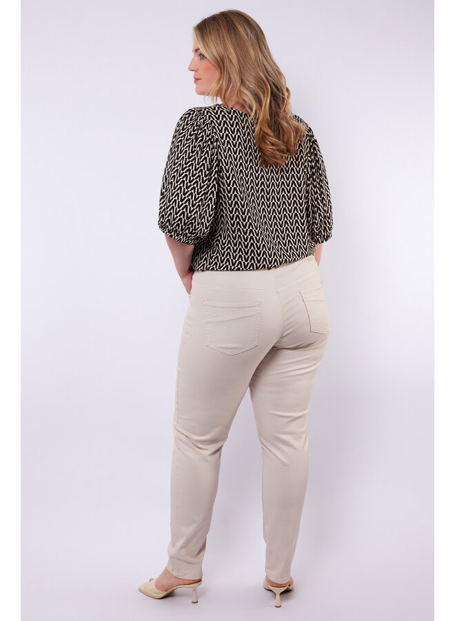 Broek Kamila jeans sand