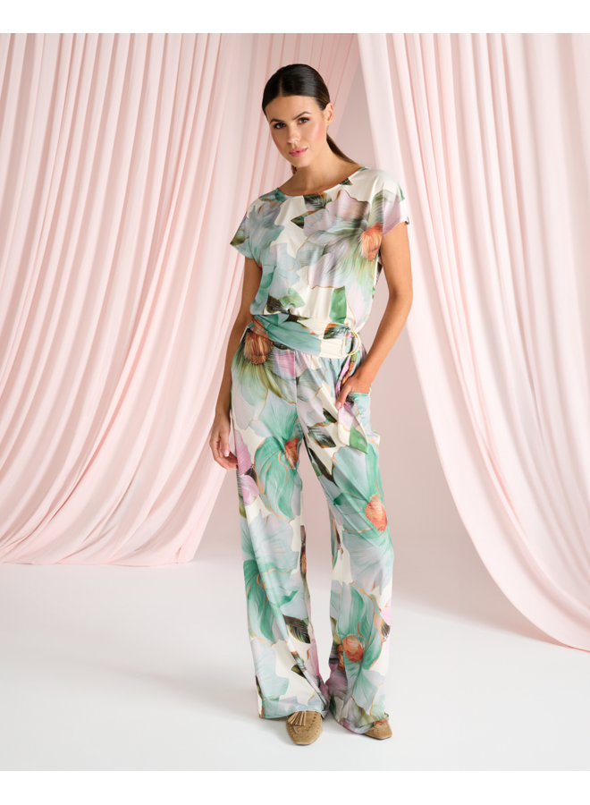 Jumpsuit C112 met bloemen design
