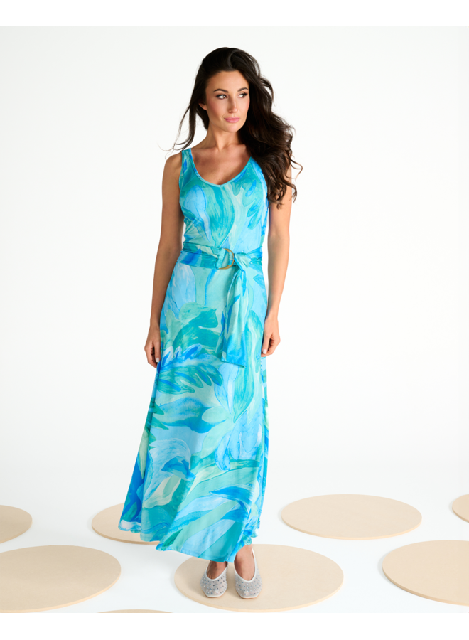 Jurk C307 maxi met design