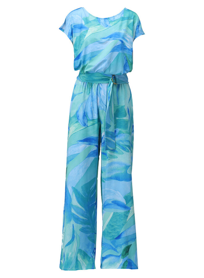 Jumpsuit C308 met bloemen design