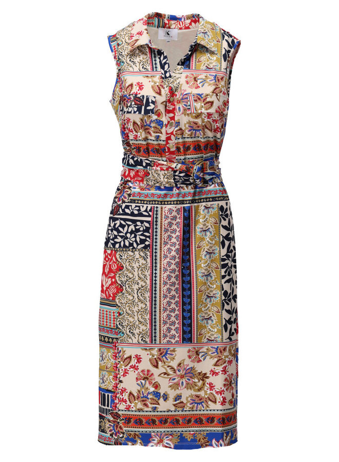 Jurk C318 midi met design