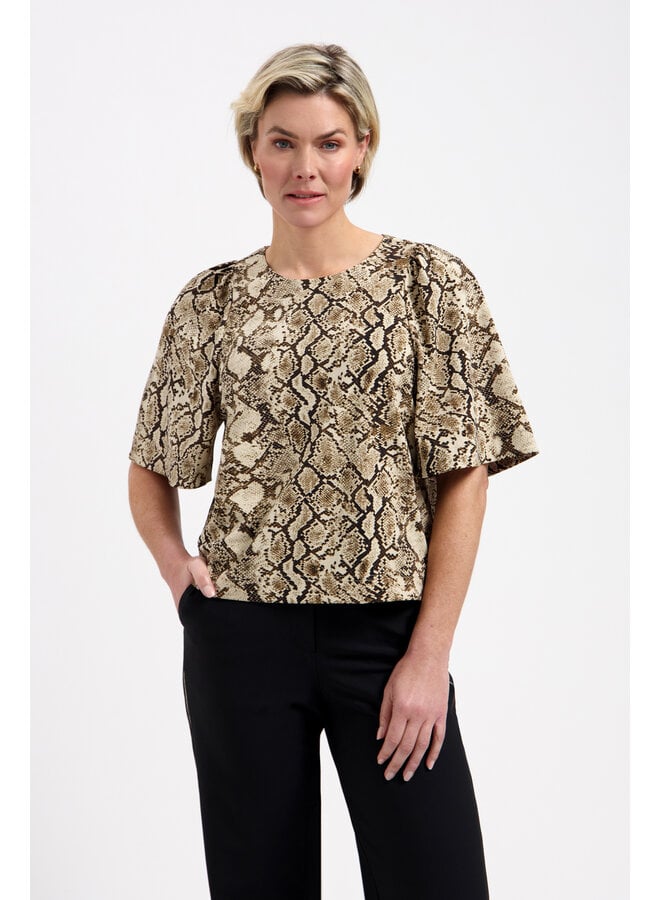Top Aston snake print